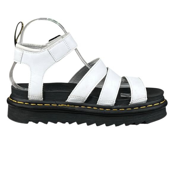 Dr. Martens Blaire White Leather Platform Sandal Size US 7 - Picture 4 of 10